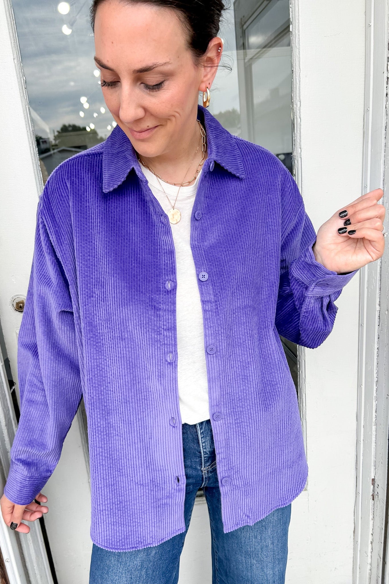 Heading Home Corduroy Shirt Wisteria / M Heading Home Corduroy Shirt Wisteria / M