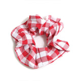 Gingham Checkered Hair Scrunchie
