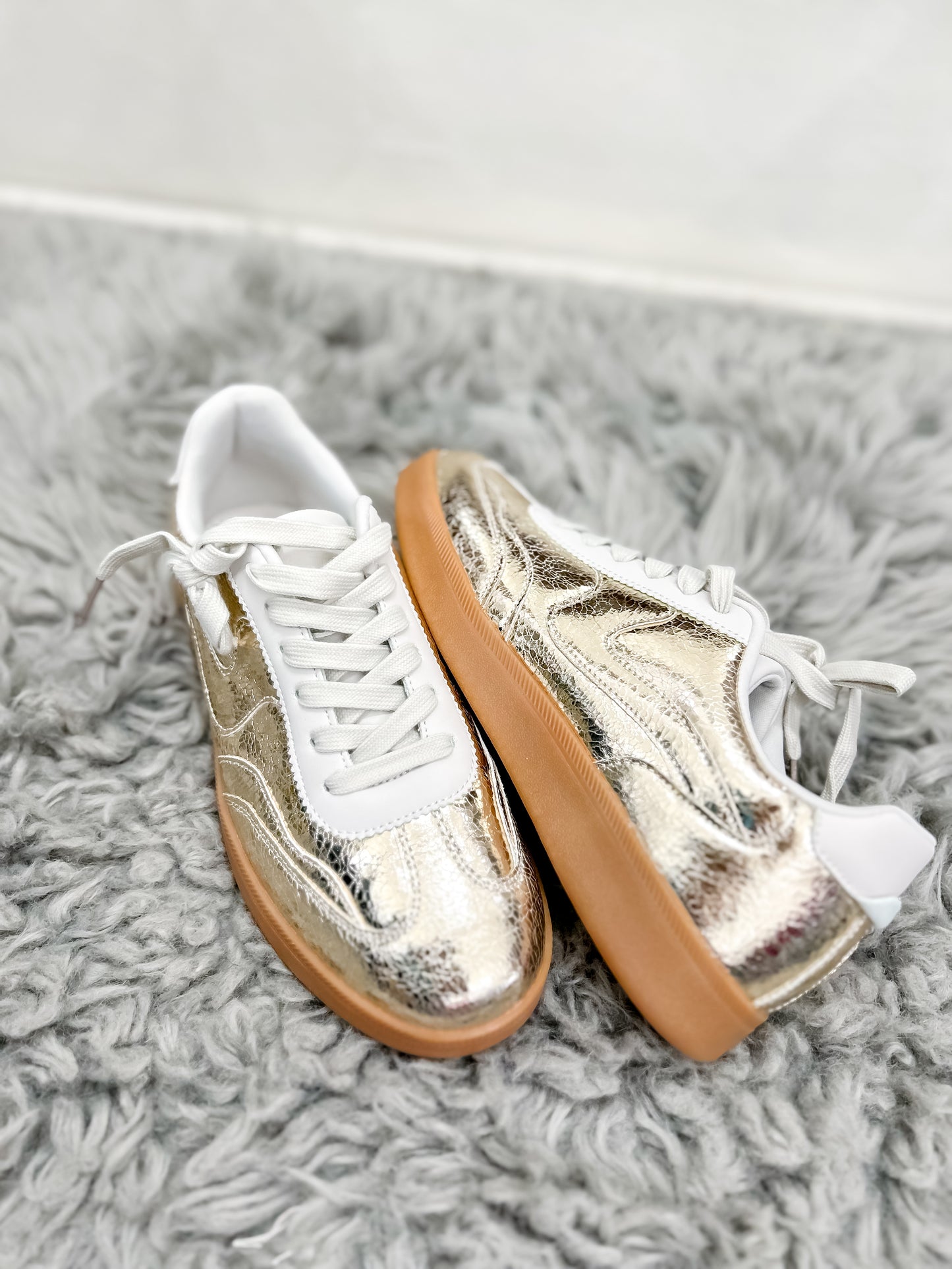 Gold Metallic Everyday Sneakers