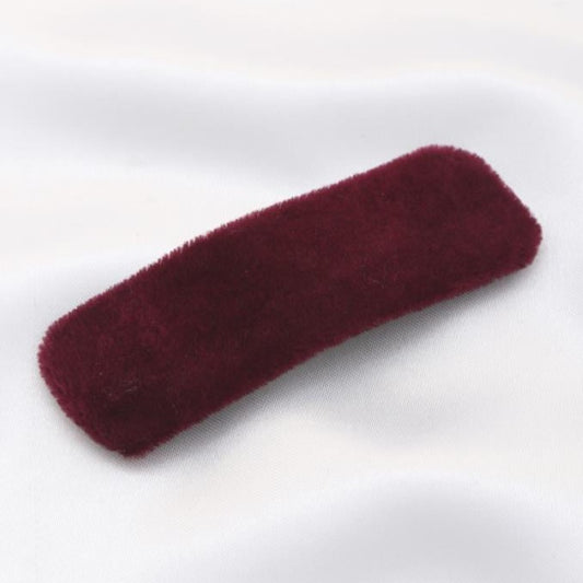 Velvet Rectangle Barrette