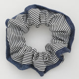 Lined Pattern Hair Scrunchie