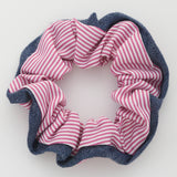 Lined Pattern Hair Scrunchie
