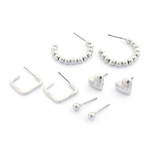 Sodajo Metal Earring Set