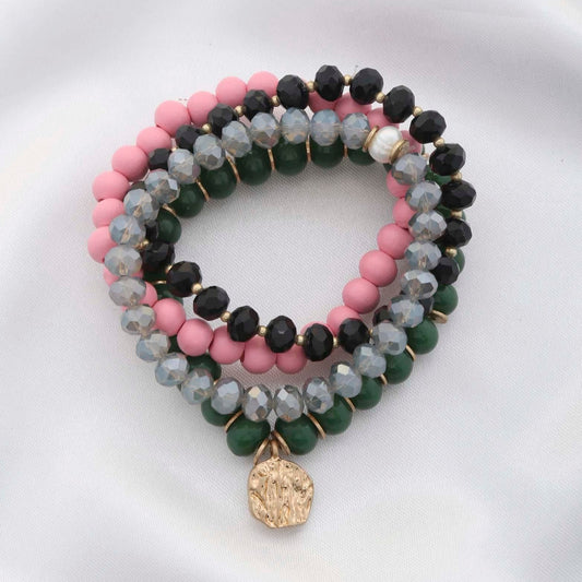 Stone Beaded Bracelet Set