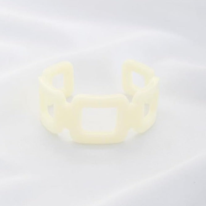 Acetate Square Cuff Bracelet