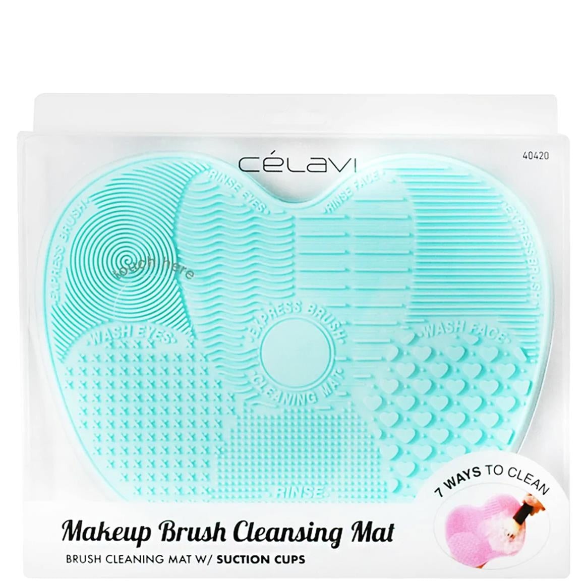 Makeup Brush Cleansing Mat w/ Suction Cups