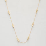 Ball Bead Station Necklace