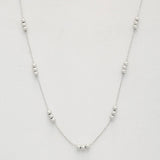Ball Bead Station Necklace