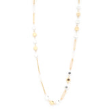 Mixed Metal Long Necklace