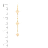 Metal Flower Drop Earrings