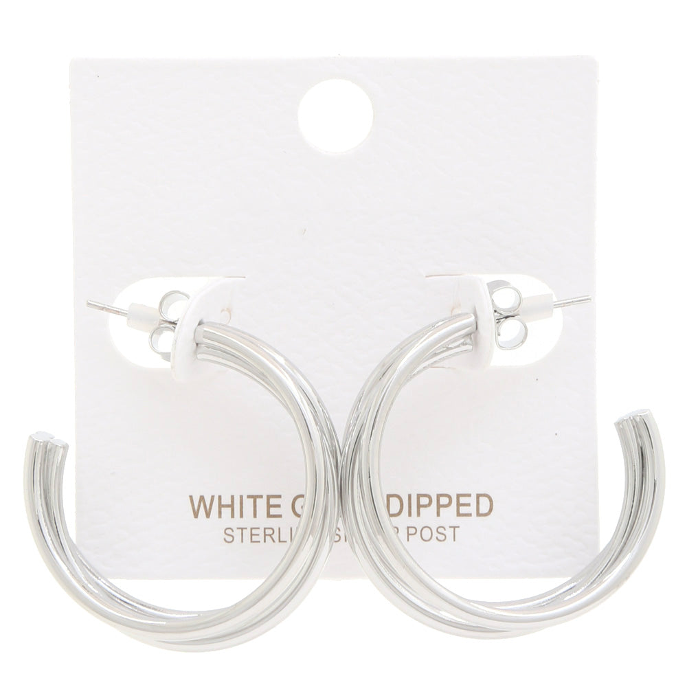 Double Metal Hoop Earring