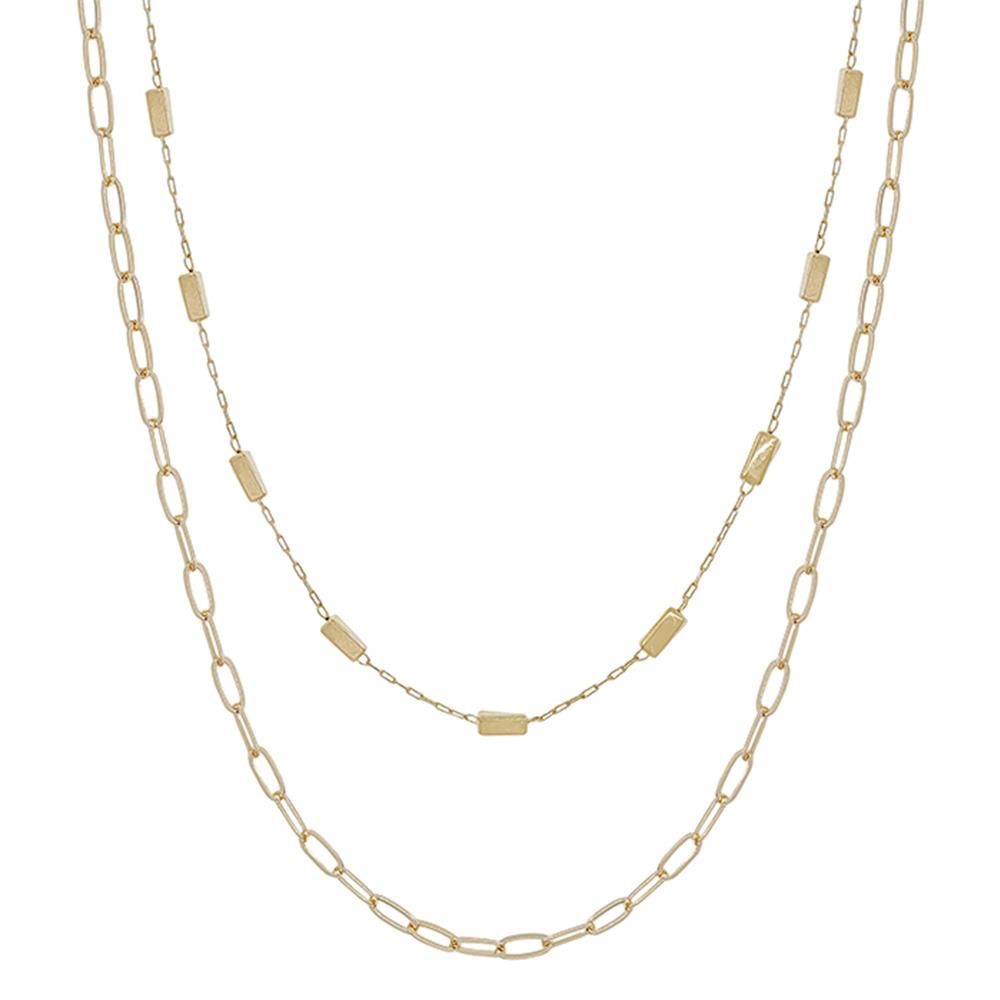 Square CCB Chain Necklace