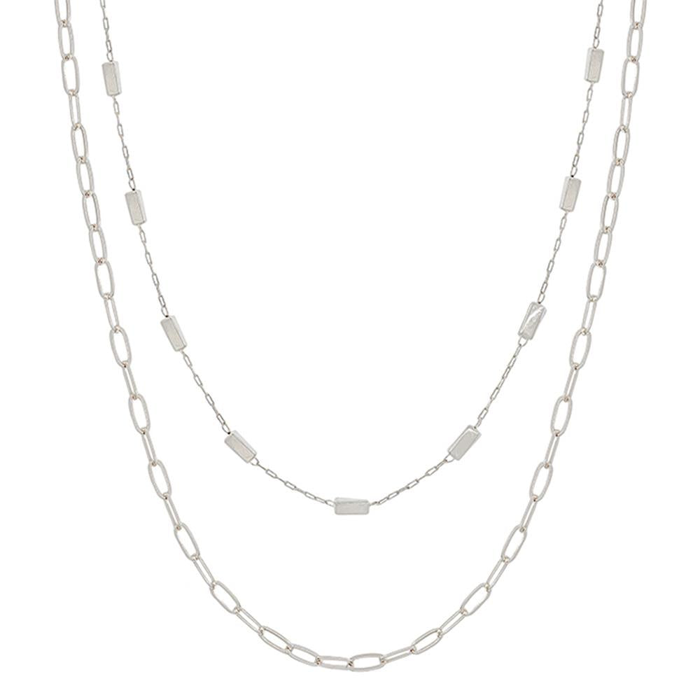 Square CCB Chain Necklace