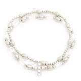 Cross Charm Beaded Bracelet Set