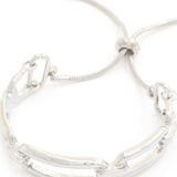 Long Oval Metal Slide Bracelet