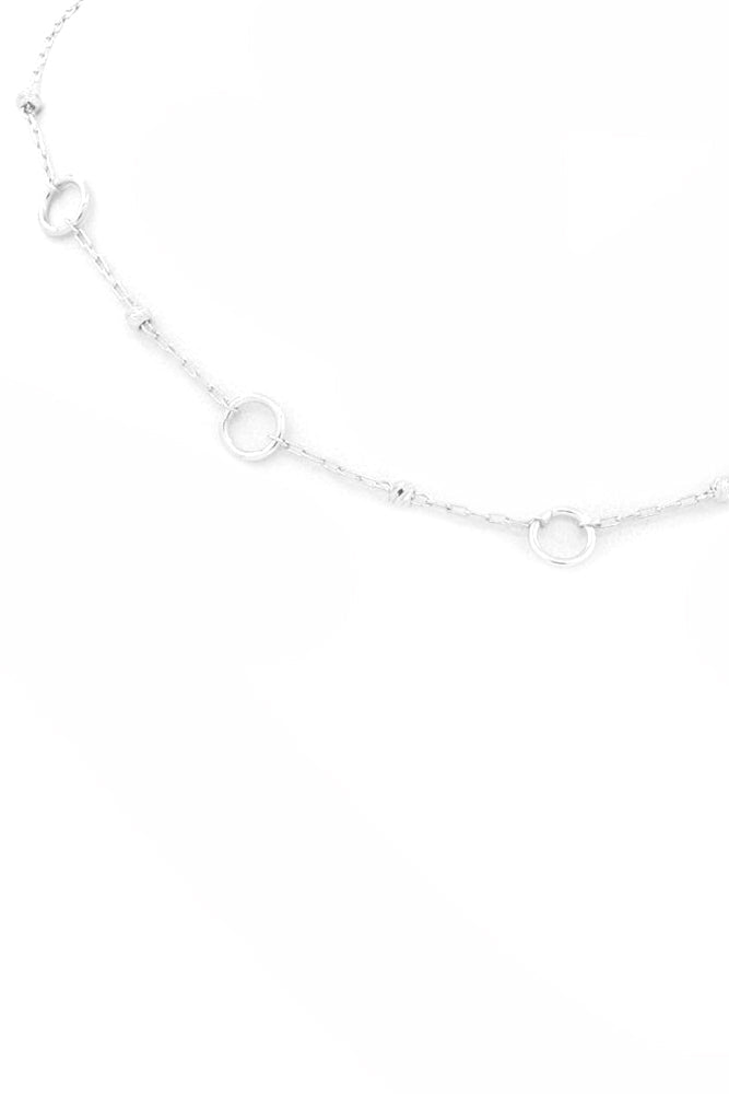 Metal Round Station Necklace
