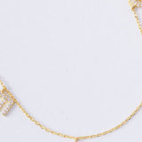 Gold Dipped Rhinestone Mama Necklace