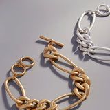 Chunky Mixed Toggle Clasp Bracelet