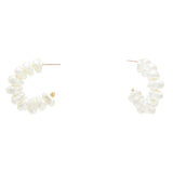 Photo of hoop earring with pearl beads