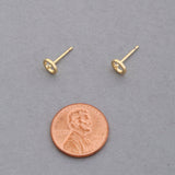 Round Stud Earrings