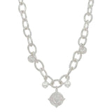 Chunky Coin Charm Necklace