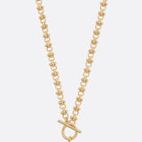 Puffy Heart Toggle Clasp Necklace