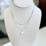 2 Layered Pearl Necklace