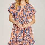 Watching Sunsets Kimono Sleeve Dress