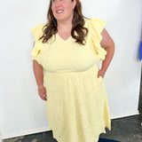 Hello Summer V Neck Ruffled Dress