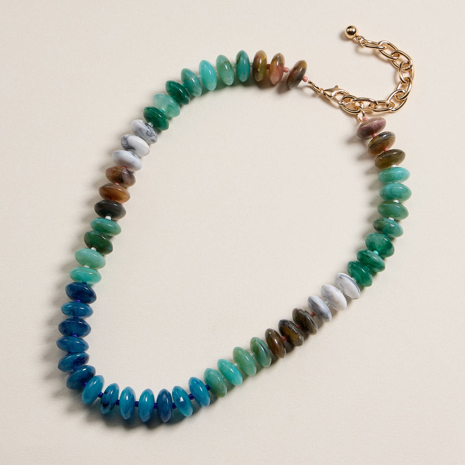 Ombre Resin Bead Necklace