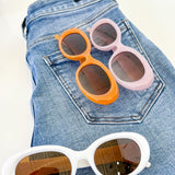 Rounded Bold Frame Sunglasses