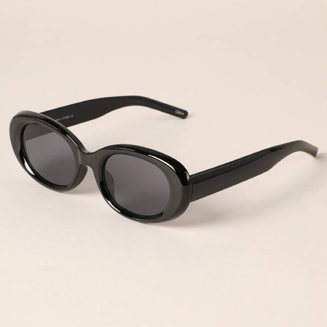 Rounded Bold Frame Sunglasses