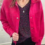 The Kylee Cropped Suede Jacket