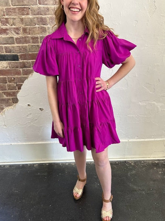 Tickled Violet Mini Dress