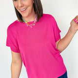 Full Bloom Wide Crew Neck Top