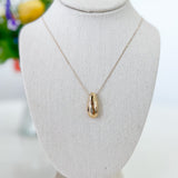 Metal Teardrop Pendant Necklace