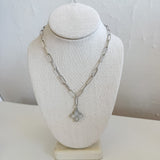 Marie Flower Pendant Necklace