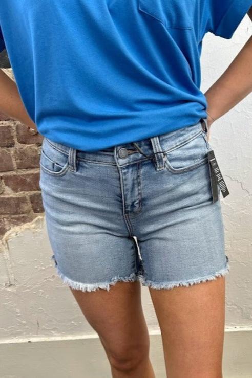 Vickie Frayed Hem Shorts