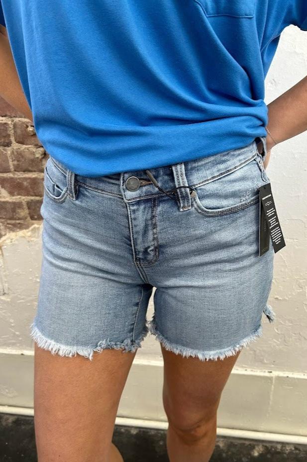 Vickie Frayed Hem Shorts