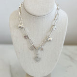 Heart & Peace Charm Necklace