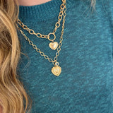 Textured Heart Pendant