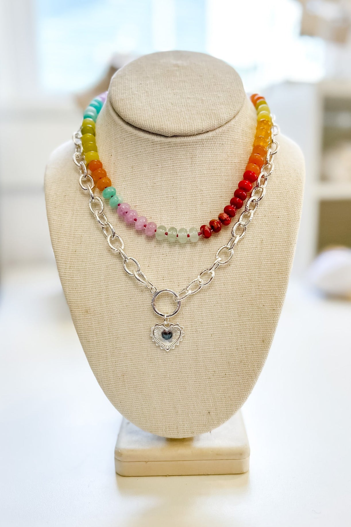 Rainbow Necklace | Yellow