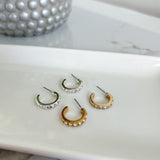 Crystal Mini Hoops