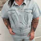 Denim Daydreams Shorts Romper