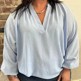 Vneck Long Sleeve Blouse