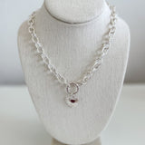 Textured Heart Pendant