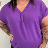 Relaxed Fit Vneck Top