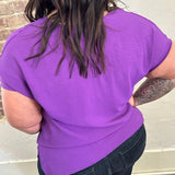 Relaxed Fit Vneck Top