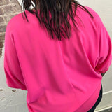 Dolman Sleeve Top W/ Smocked Sleeves