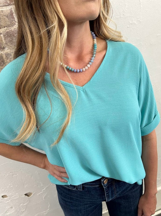 Beach Babe V-Neck Top